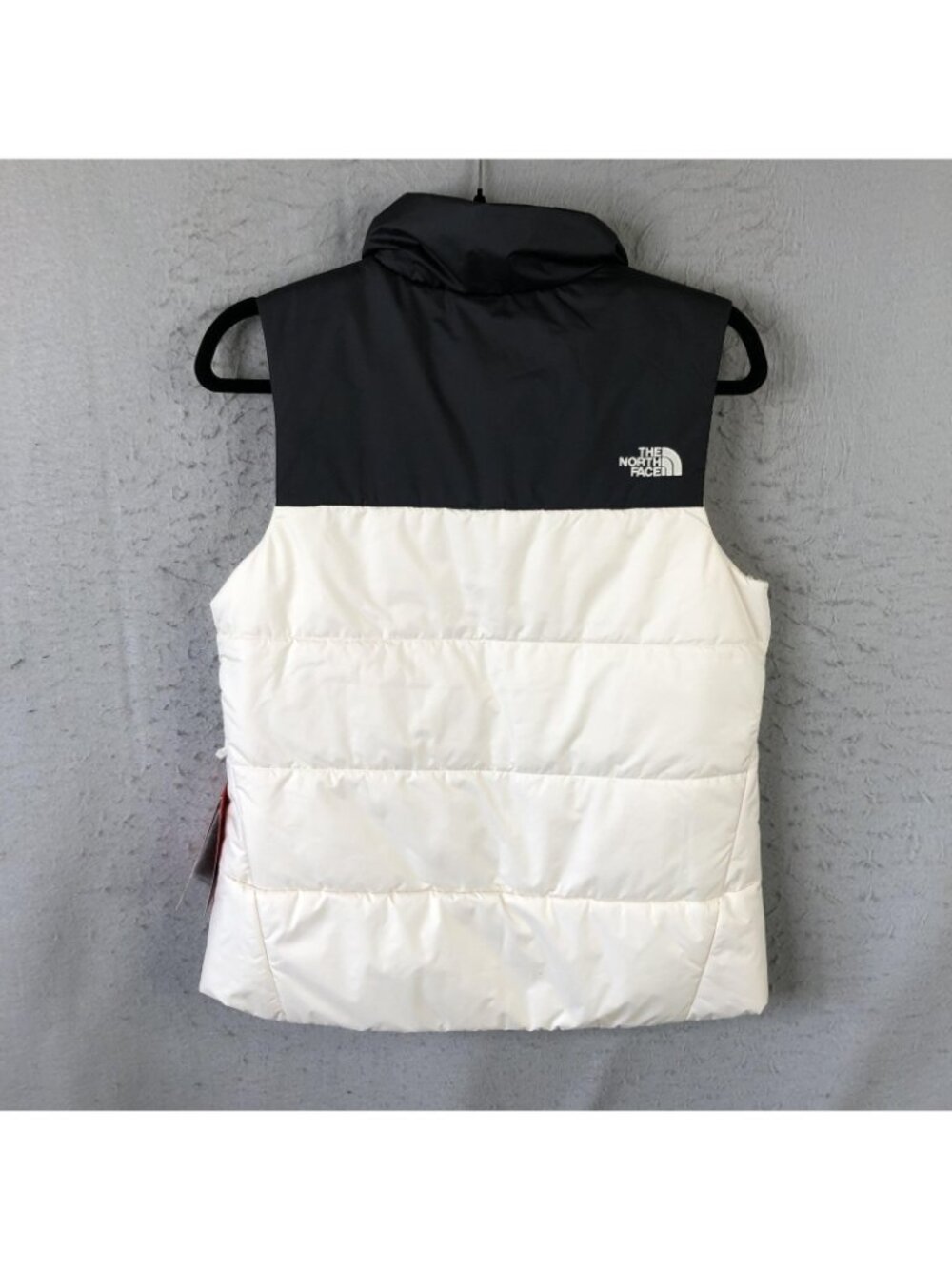 The North Face Vest Womens S White Black Puffer Oracle NetSuite Logo NWT - Picture 2 of 16